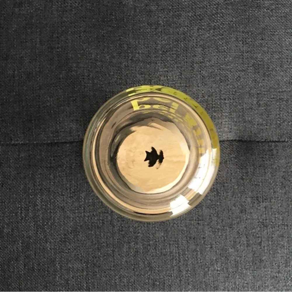 LAST CHANCE! “you’re my person” Glass Cup with Wooden Seal Top, Clear, Yellow